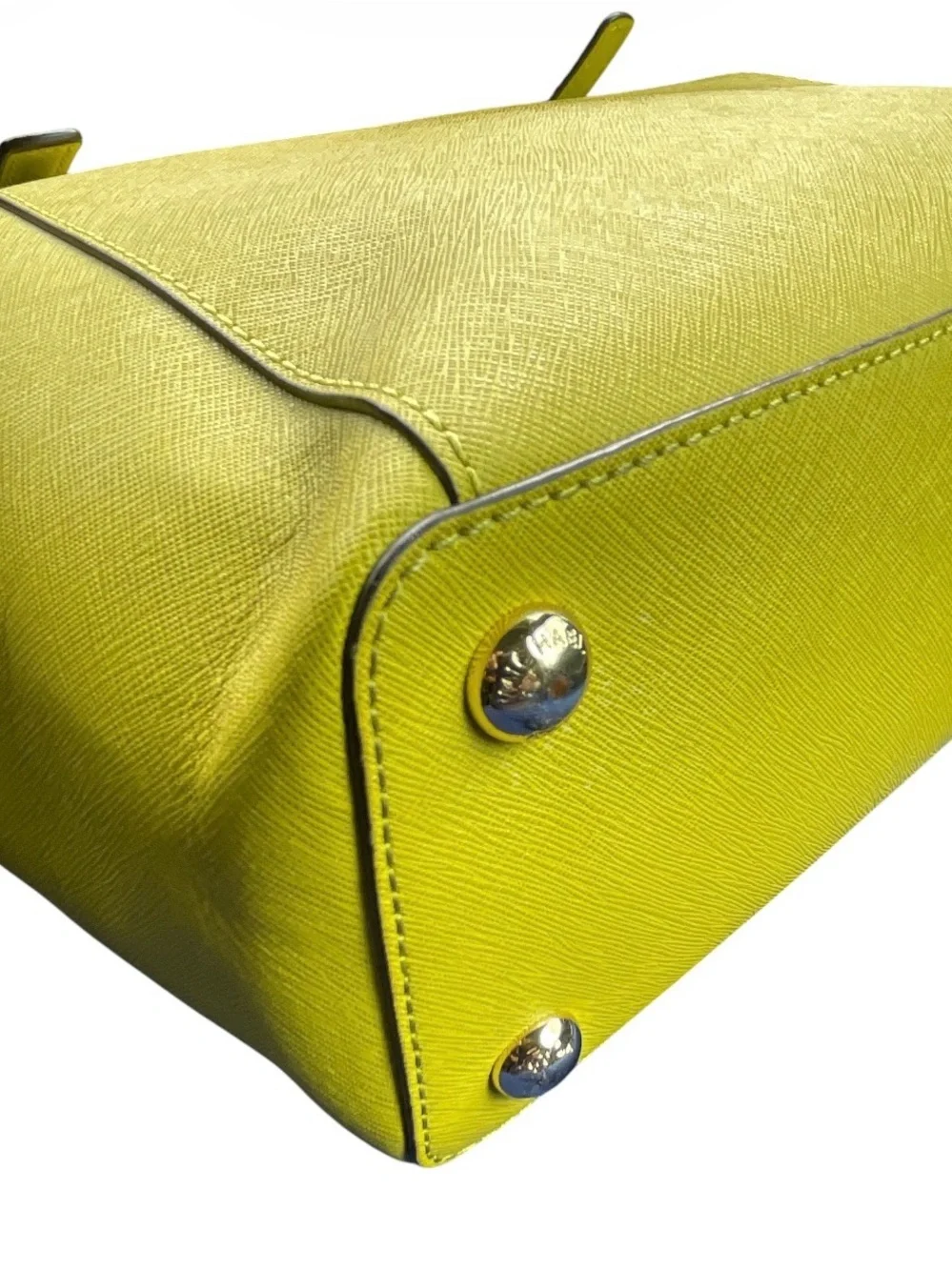 Michael Kors Bright Yellow Saffiano Leather Tote